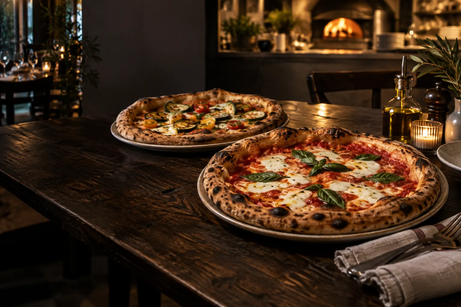 Handgemachte Pizza aus der sizilianischen Küche